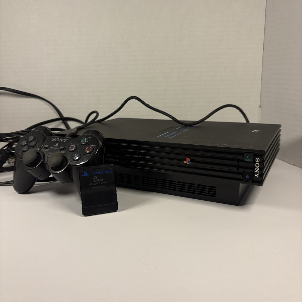 Sony PlayStation 2 SCPH-35001- Tested, Controller Cables & Memory Card Included